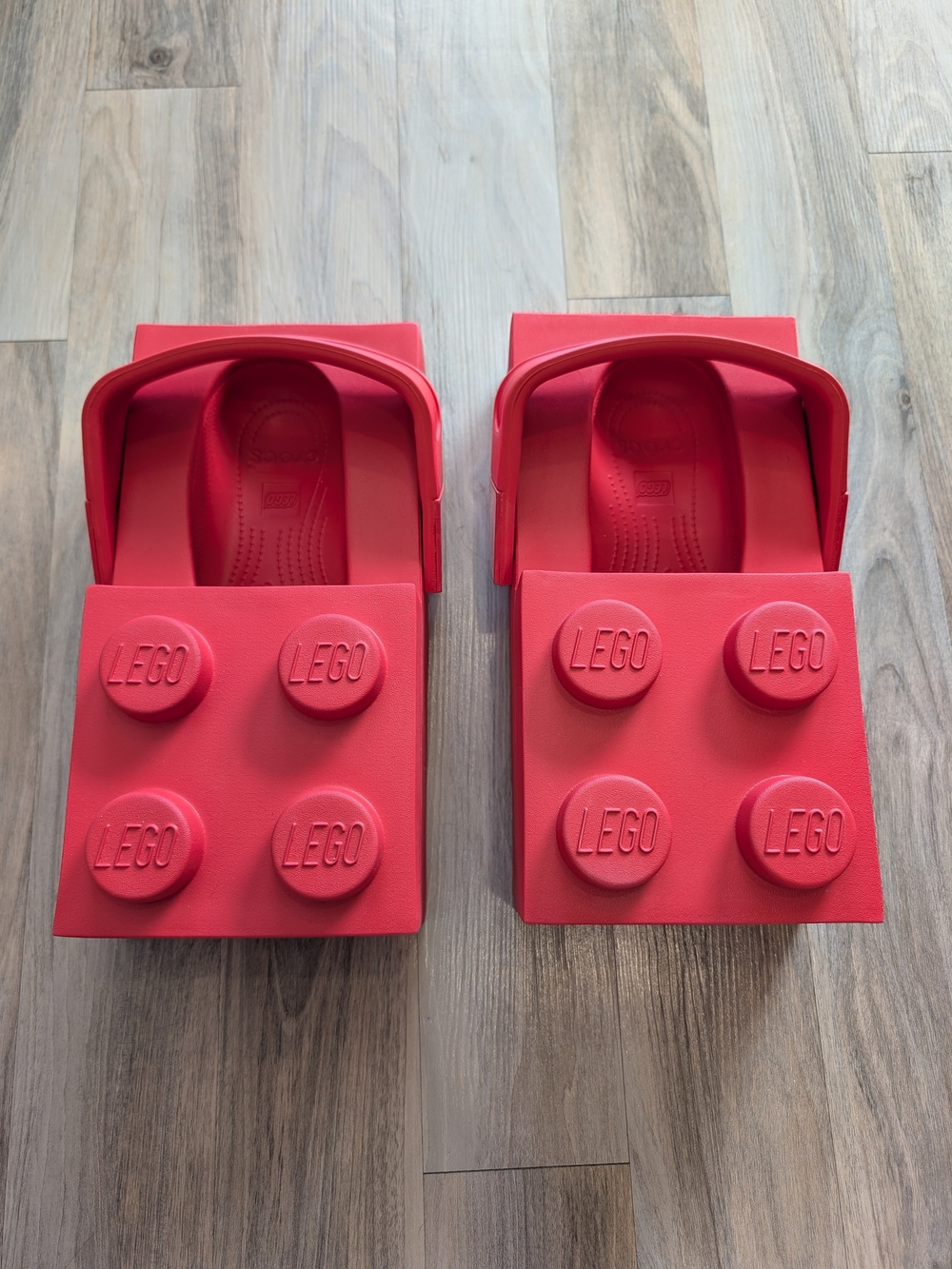 LEGO x Crocs Red Clogs Like New